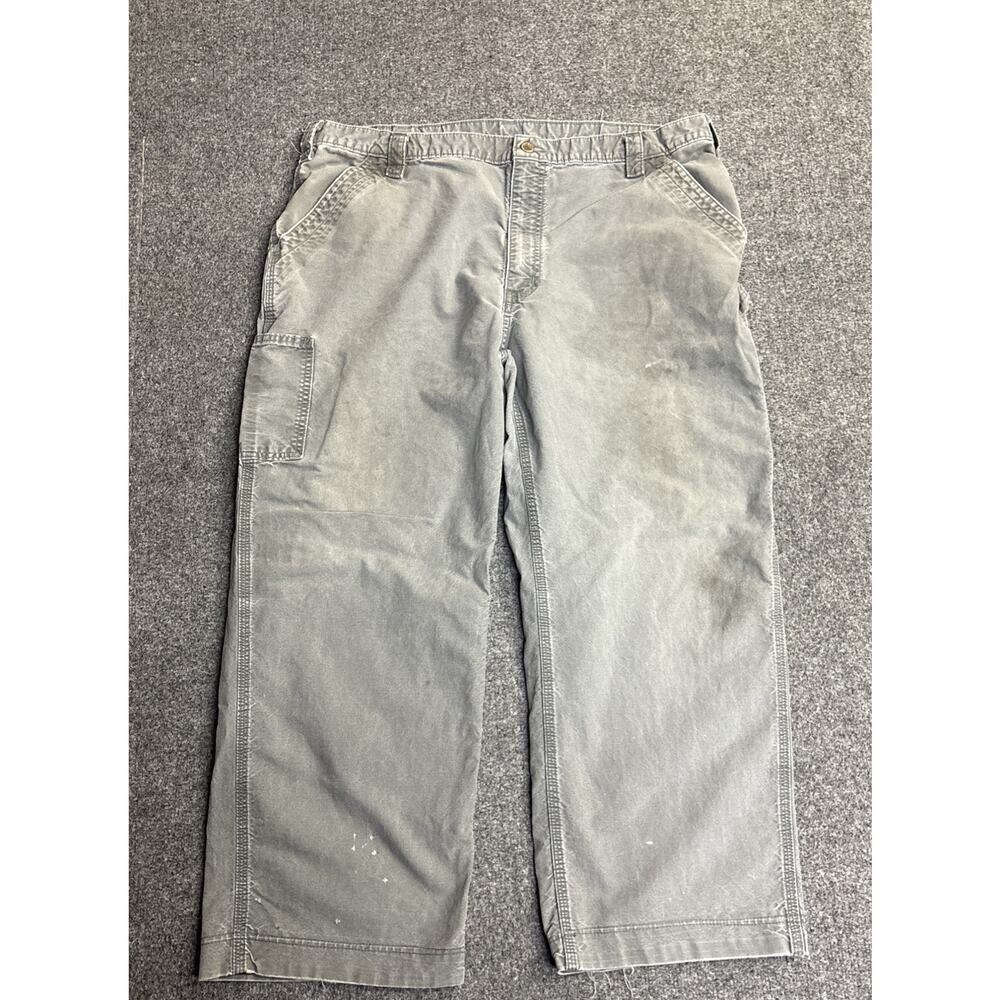 Carhartt Men 42x30 Gray Carpenter Dungaree Fit B151 FAT Pants